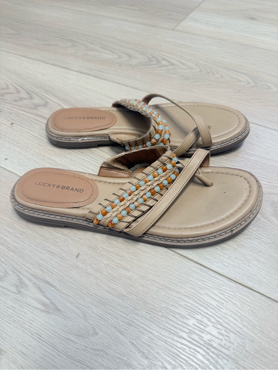 Lucky Brand Shoes - Lucky Brand Kekay Sandstorm Santa Fe toe ring sandals size 8.5